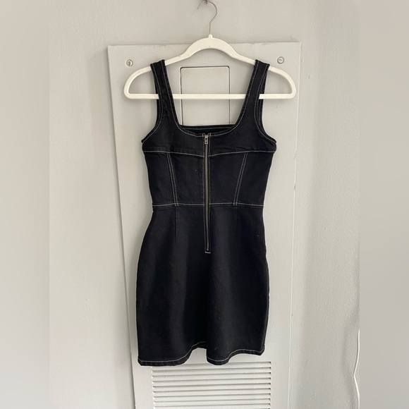REFORMATION Black Lizzie Denim Dress - Picture 5 of 5